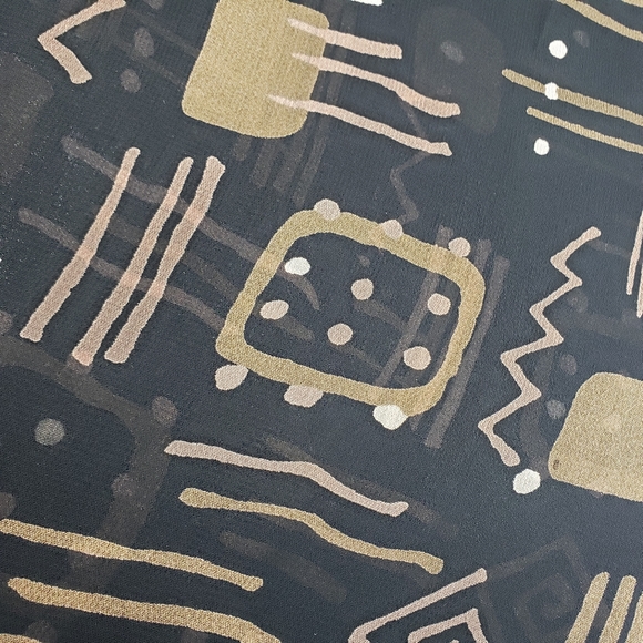 Chico's Long Primative Geometric Rayon Boho Academia Scarf Bundle For Discount - Picture 5 of 7